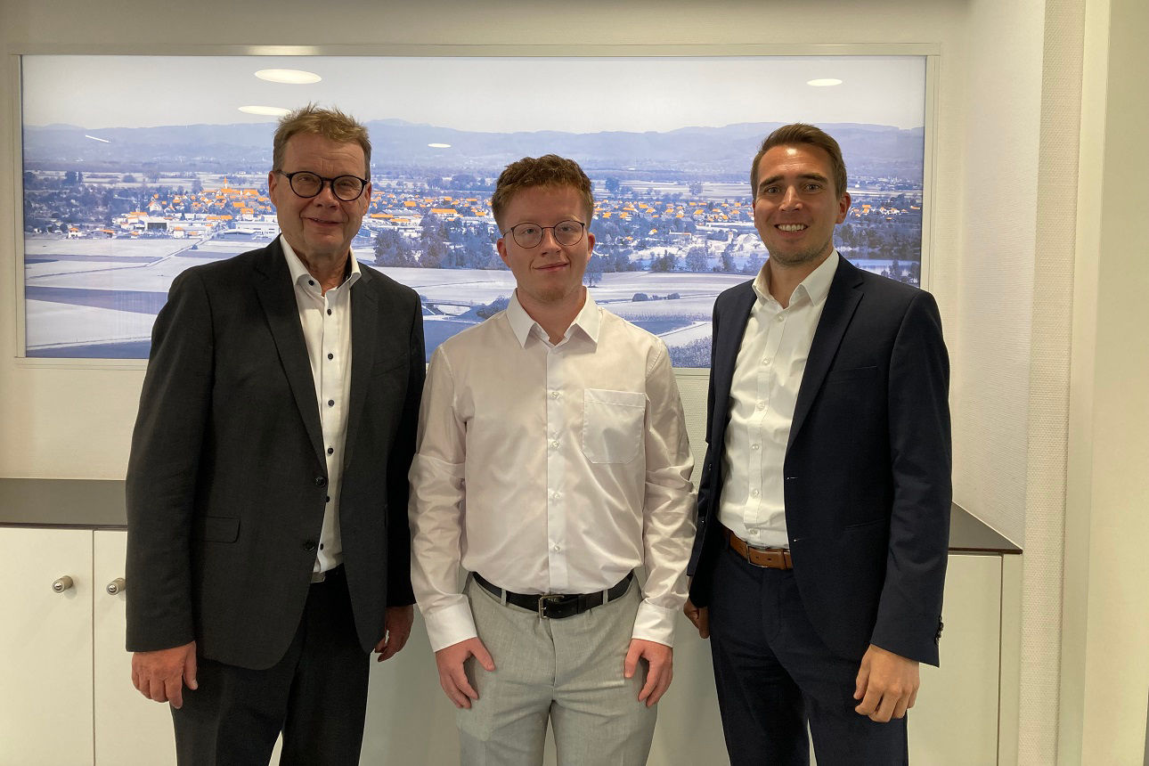 Neuer Auszubildender Tim Blum