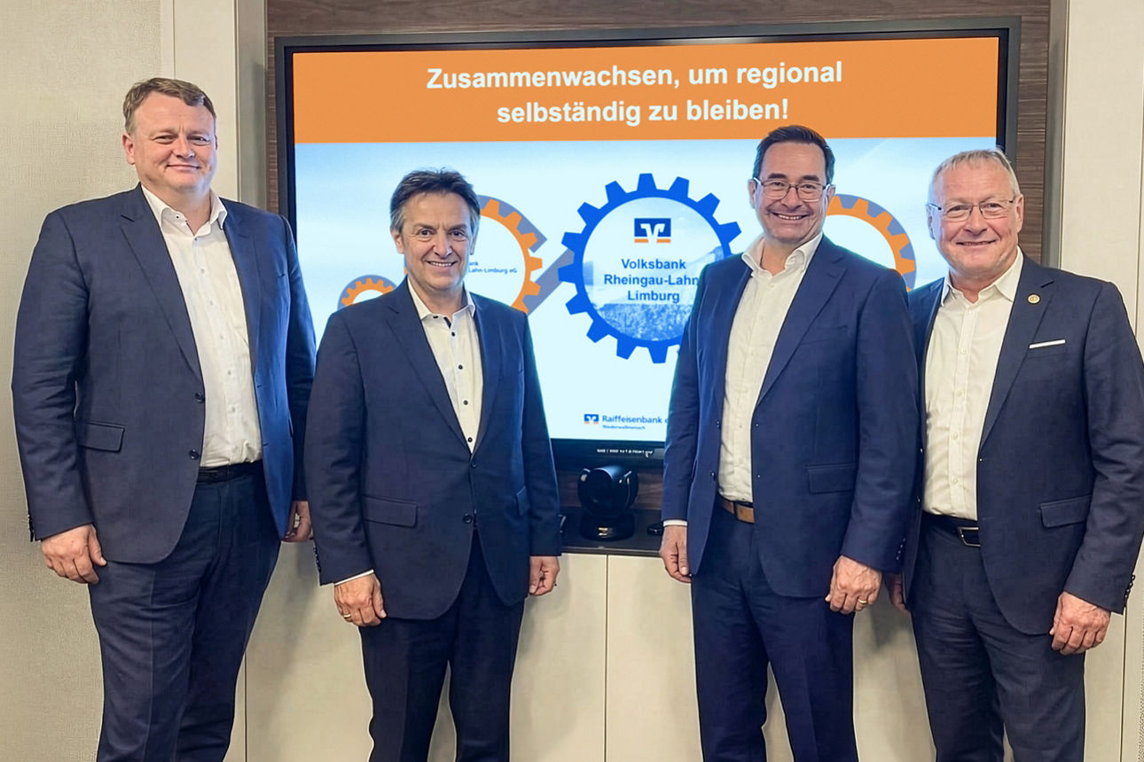 Foto unseres Vorstands (v.R. Matthias Berkessel, Andreas Zeiselmaier, Michael Mager, Marc Barber)