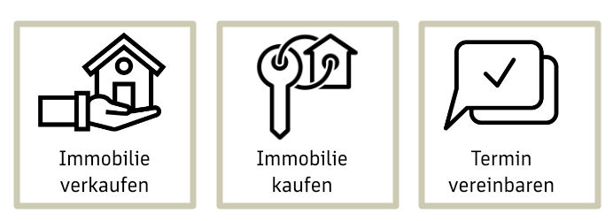 Icon Immobilie verkaufen oder Immobilie kaufen und Termin vereinbaren
