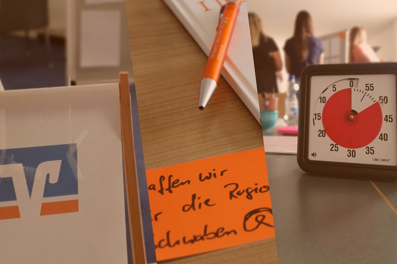 Collage verschiedener Bilder aus dem Sprint "Ideen von morgen"