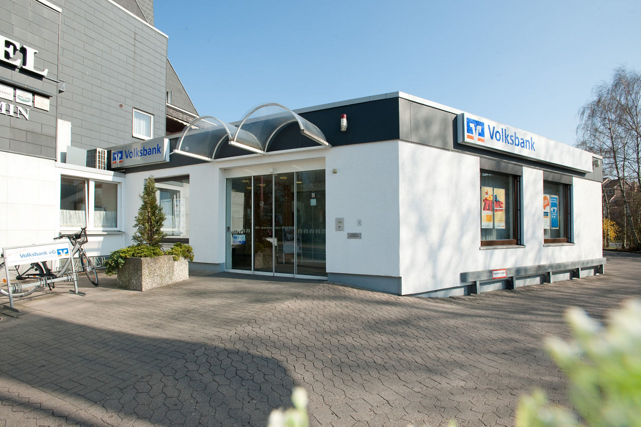 Außenansicht der SB-Geschäftstelle Iltener Straße