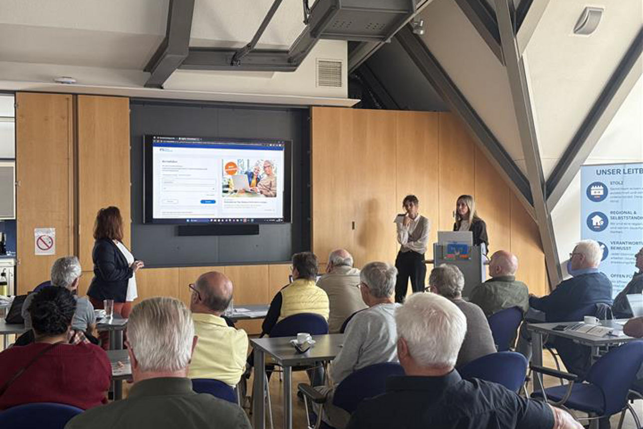 Impressionen der Vorträge mit den Gästen