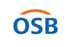 Logo der OSB Bauträgergesellschaft in blau und orange