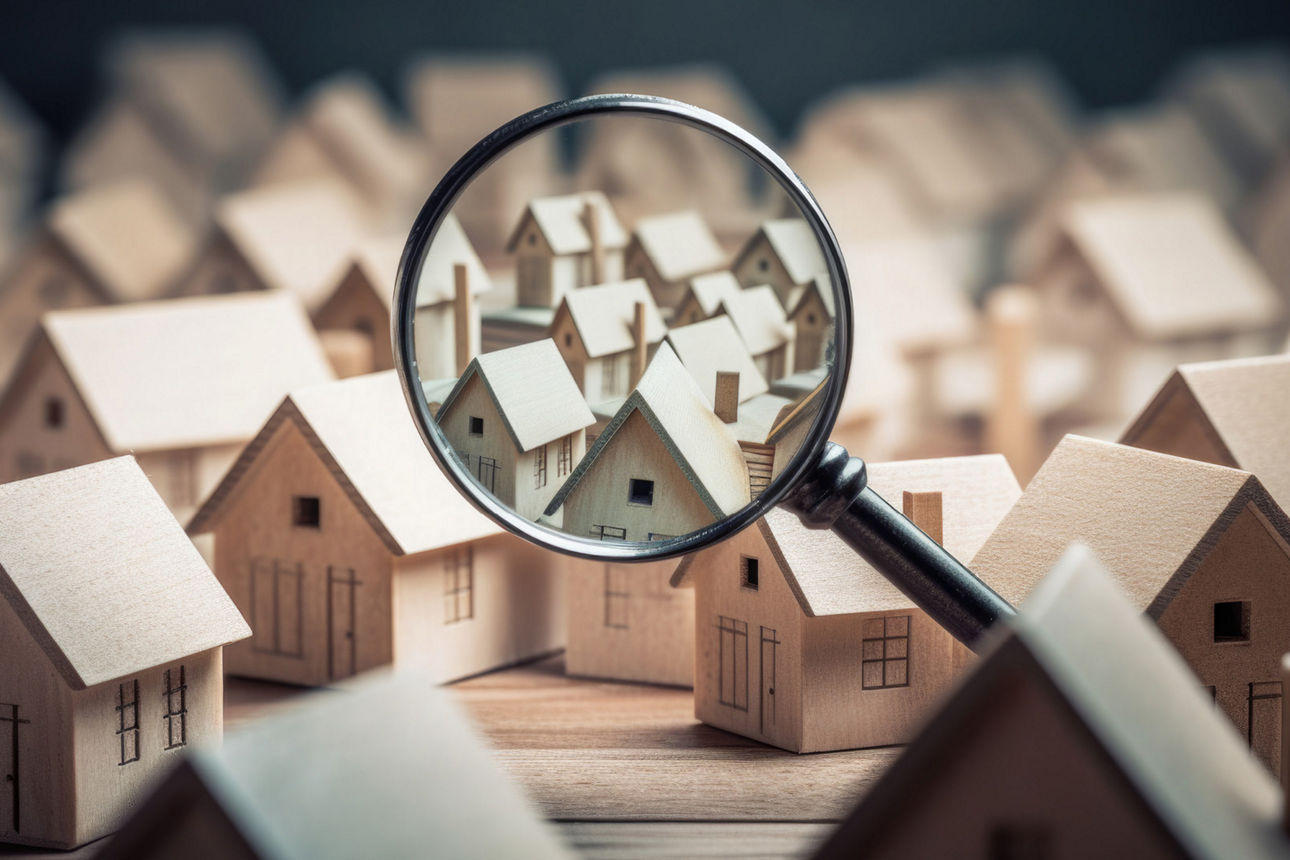Infografik mit den Leistungen und Kontaktdaten der Immobilienabteilung der Volksbank Euskirchen eG.