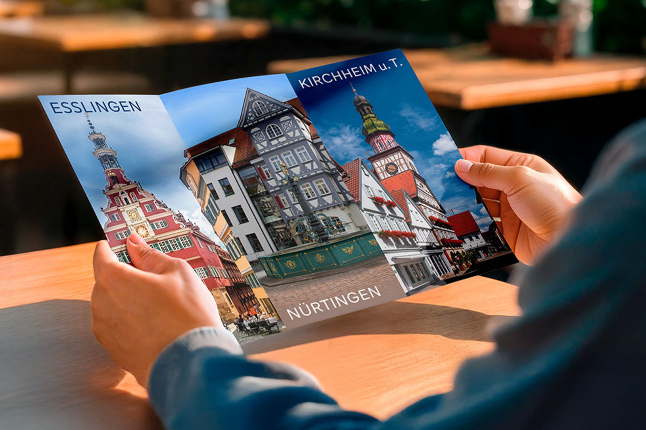Flyer mit den 3 Regionen