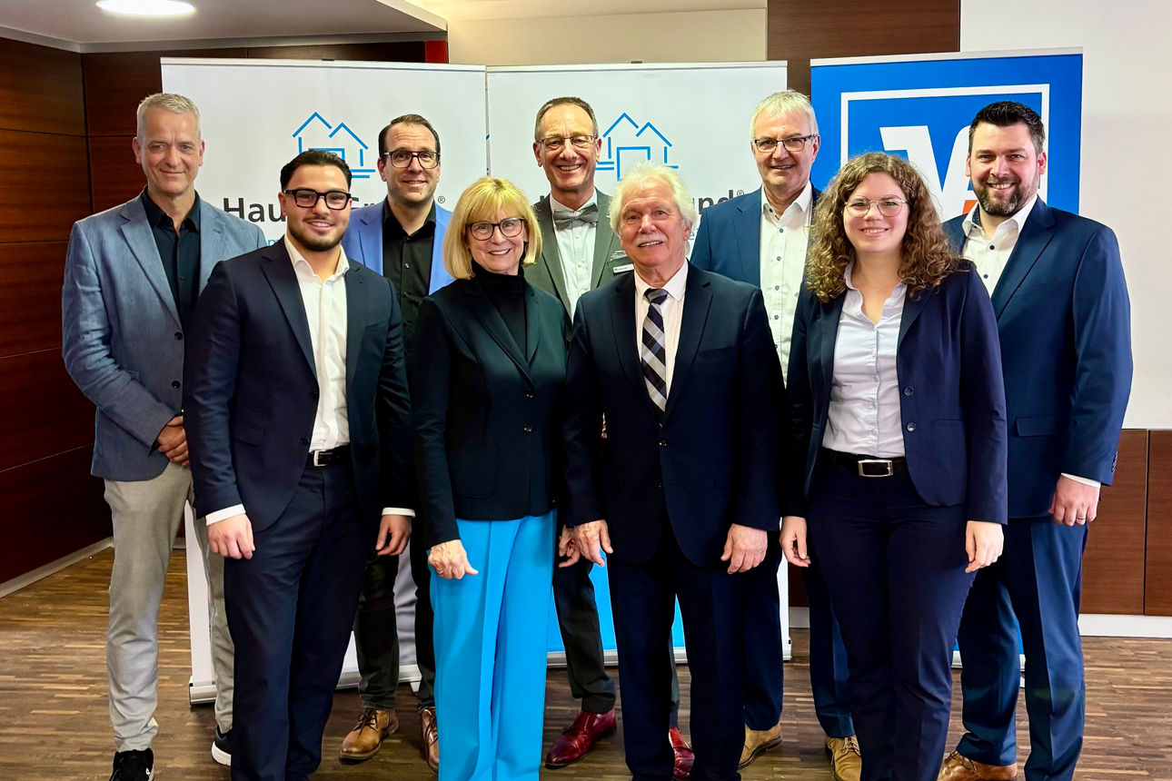 Organisatoren und Referenten der 8. Immobilienmesse von Haus & Grund und Volksbank Rhein-Lahn-Limburg