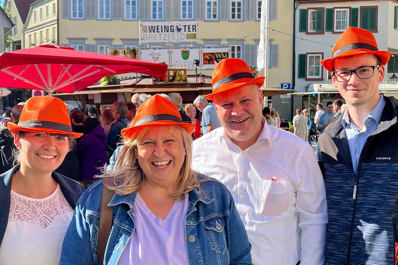 Unsere Teamplayer auf dem Hohenloher Weindorf