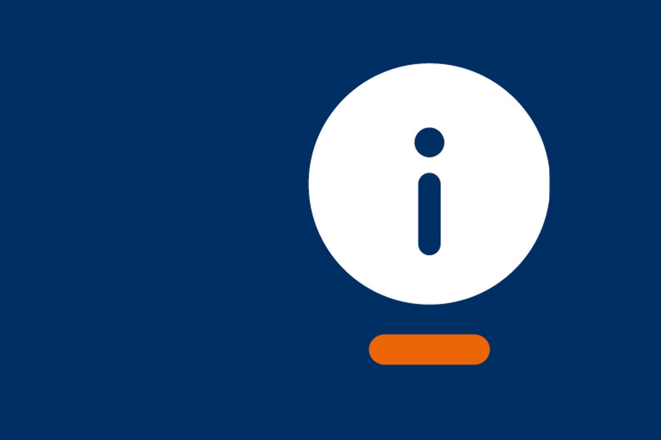 Symbol für eine Information 