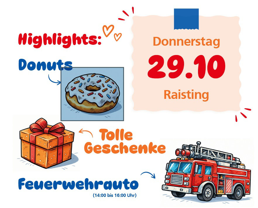 Highlights - Donuts, Feuerwehrauto und tolle Geschenke