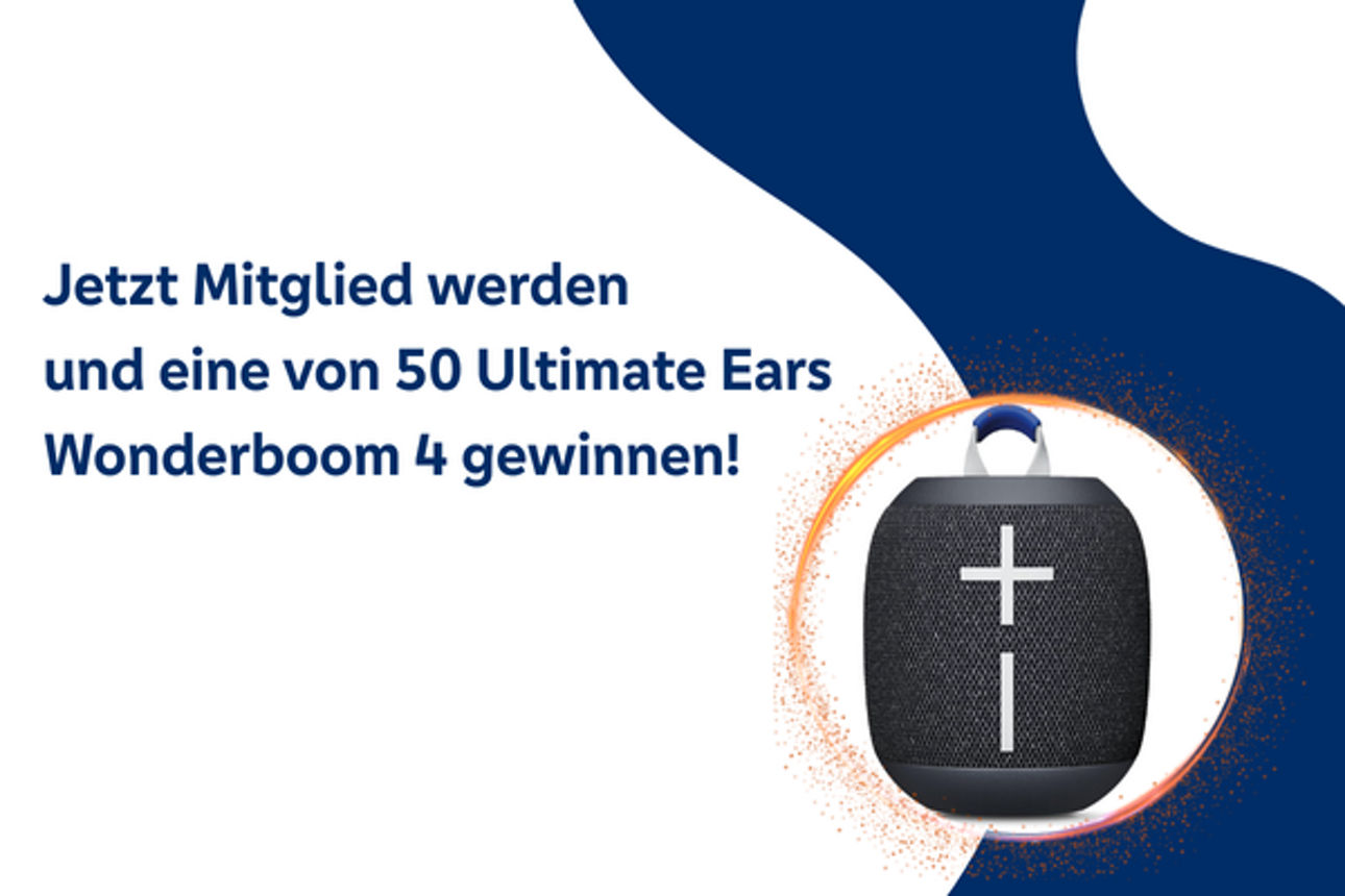 Jetzt Mitglied werden und eine von 50 Musikboxen gewinnen!