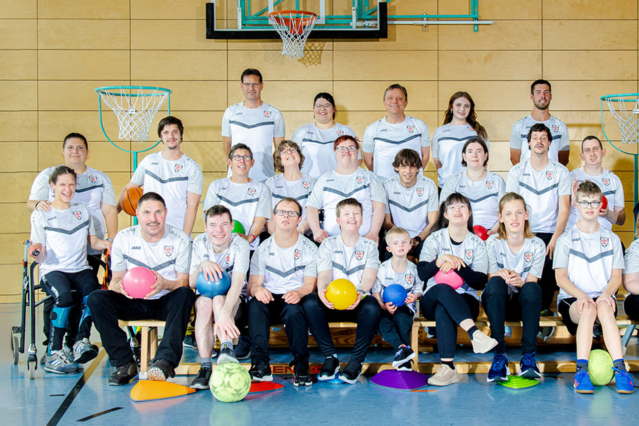 Gruppenfoto des ASV Scheppach-Adolzfurt e.V. Inklusion