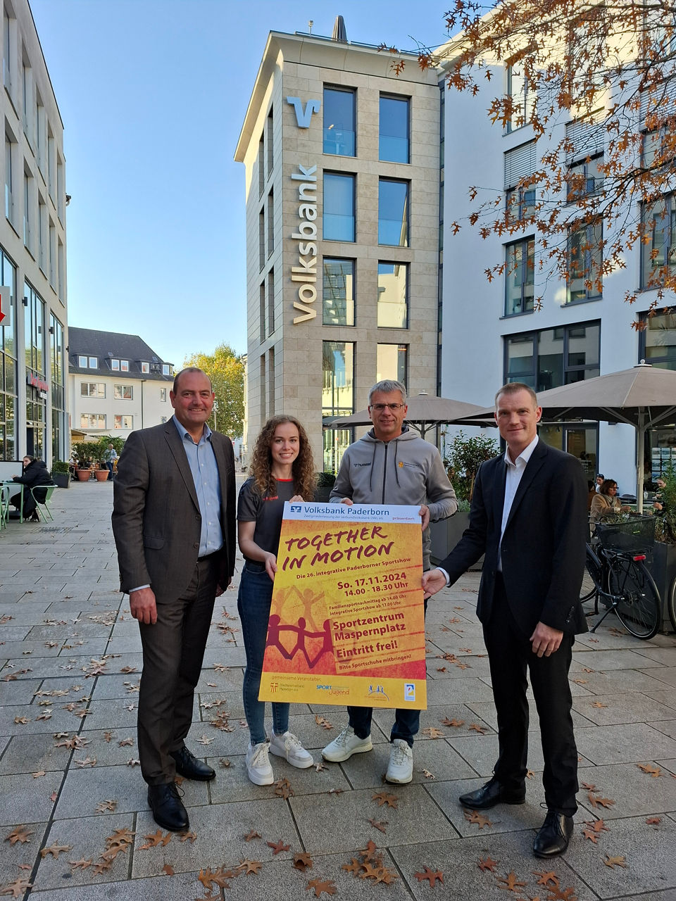 26. Integratives Sportfest „Together in Motion“  – Volksbank Paderborn unterstützt Stadtsportverband