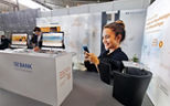 Der DZ Bank Stand in der Messe Stuttgart