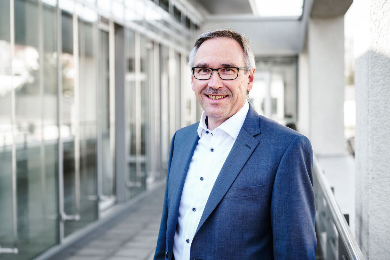 Jürgen Hornung, Vorstand der VR-Bank Ellwangen eG