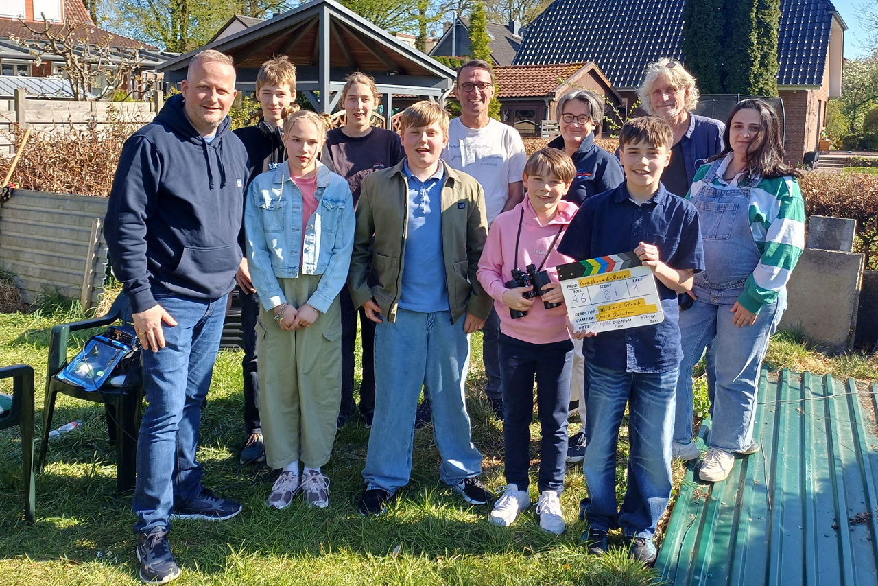 Gruppenfoto des Filmteams