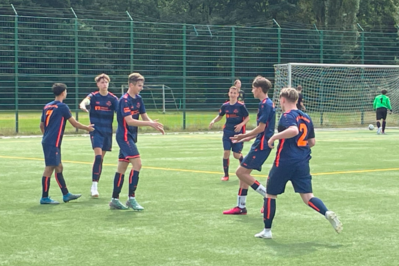 JSG-Spieler auf dem Fußballplatz