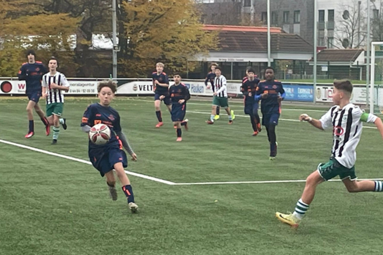 JSG-Spieler auf dem Fußballplatz