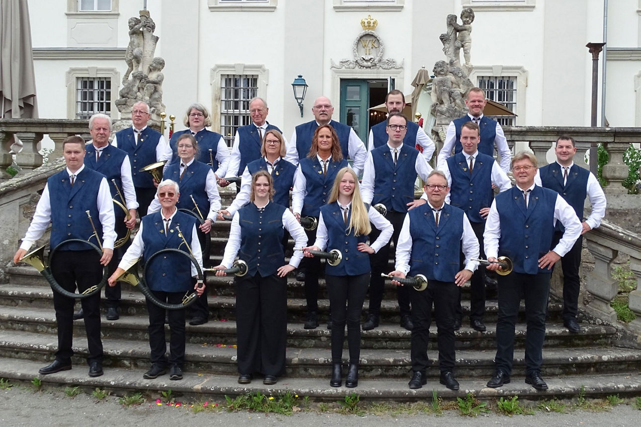 Gruppenfoto Jagdhornbläsercoprs Hubertus Kaltenkirchen