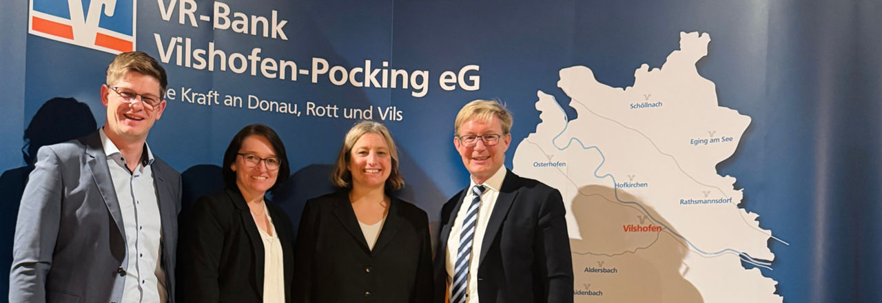Vorstände der VRVP mit KI Expertin Dr. Isabell Welpe