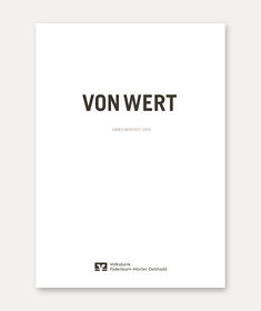 Cover Jahresbericht 2015: Von Wert