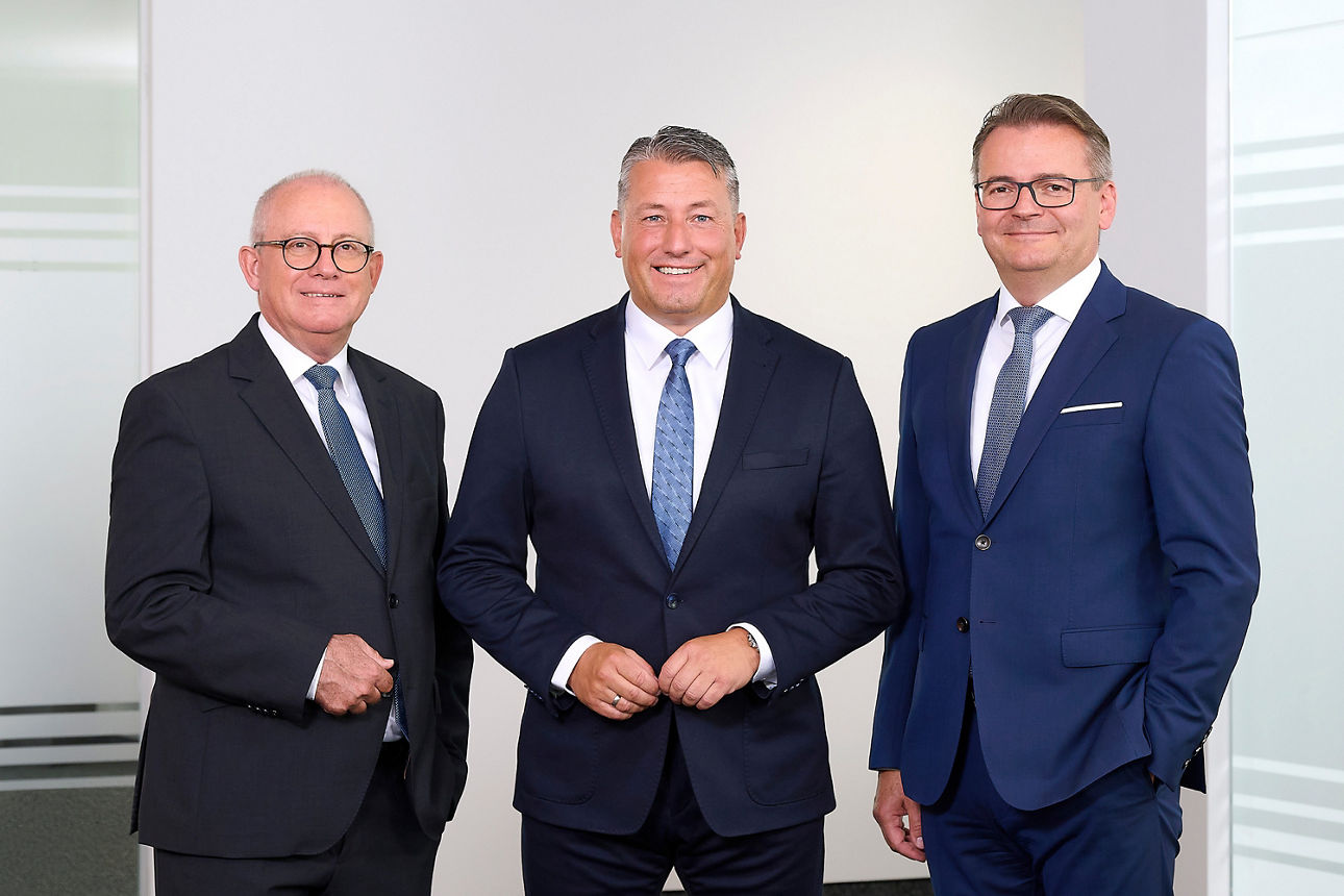 Die drei Vorstände der VR Bank Kempten-Oberallgäu eG - von links: Klaus Peter Wildburger, Dieter Schaidnagel und Wilhelm Oberhofer