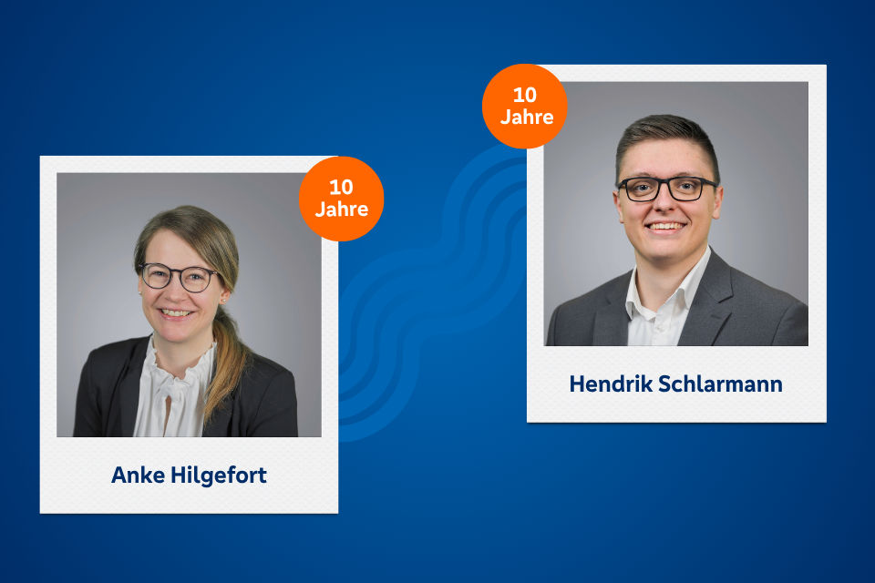 Hendrik Schlarmann und Anke Hilgefort feiern Jubiläum