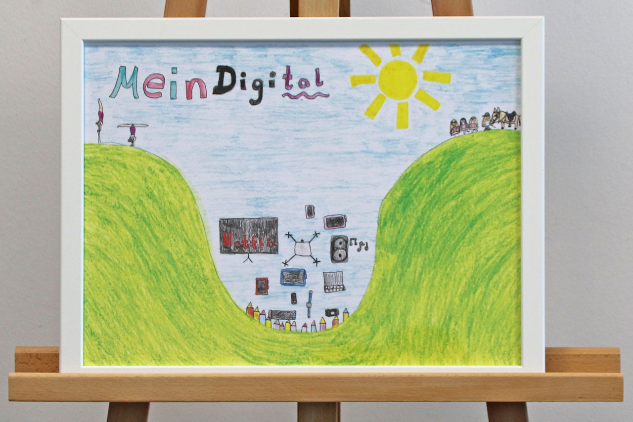 Bild auf einer Staffelei, Klasse 3-4, 1. Platz