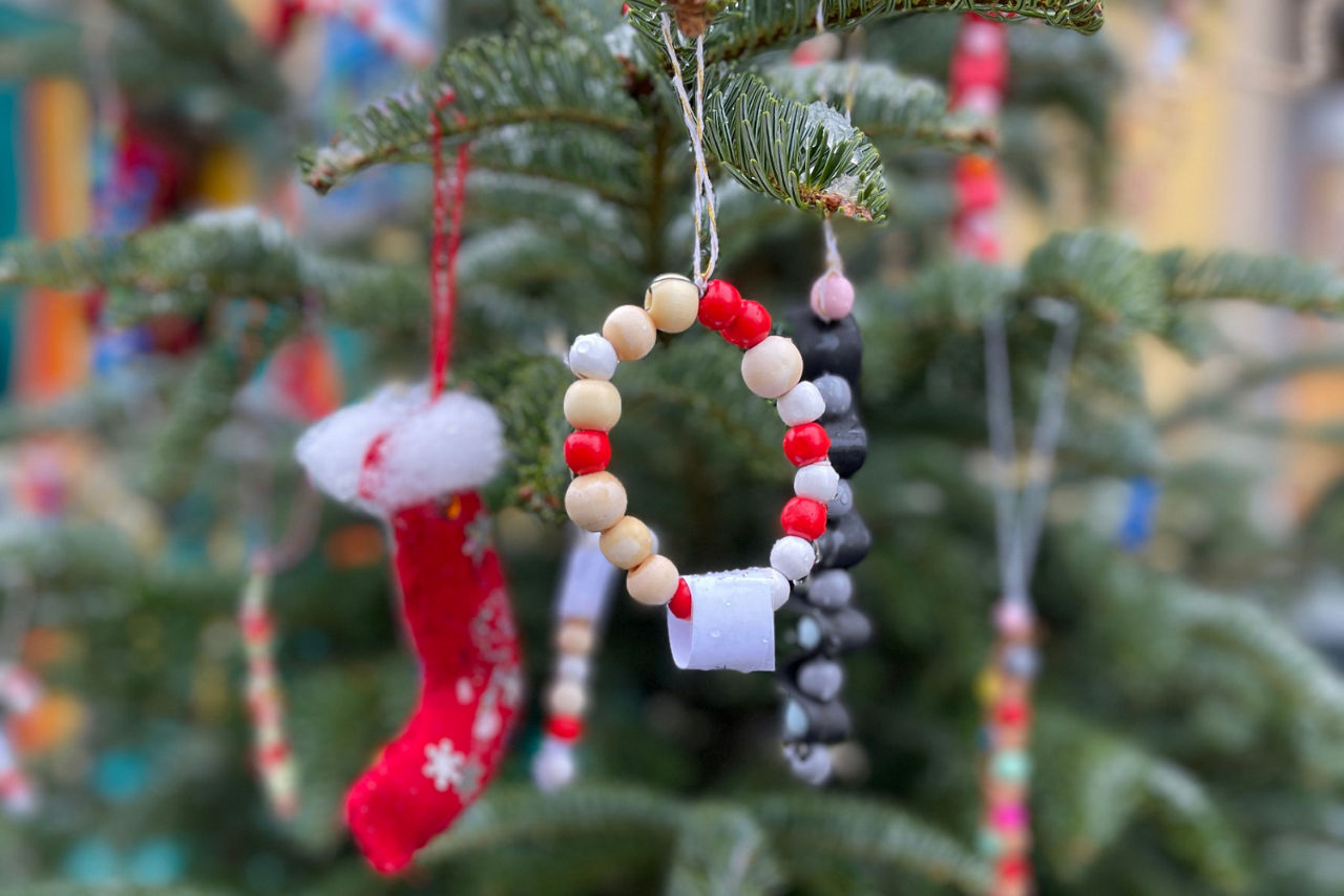 gebastelter Christbaumschmuck