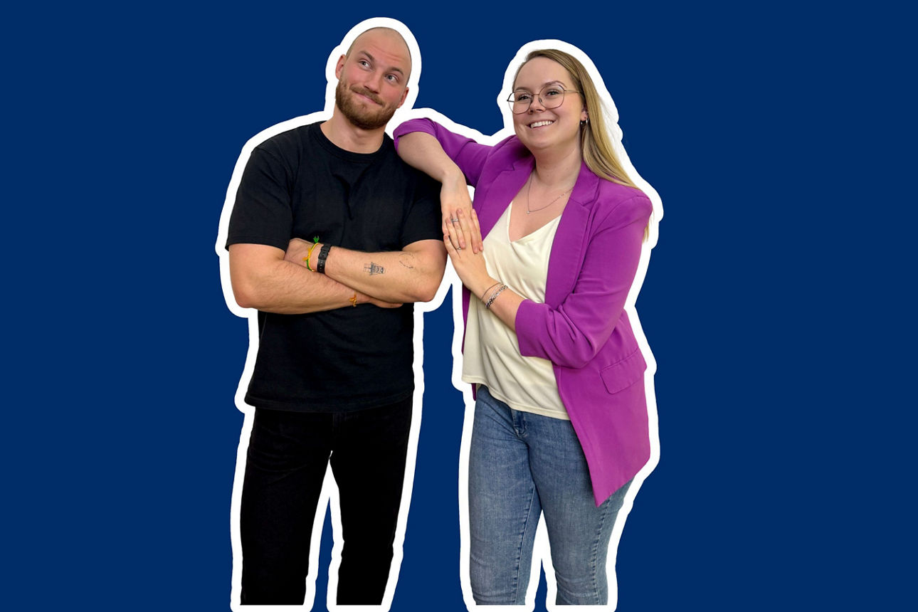 Moritz und Anna-Lena vom Social Media Team