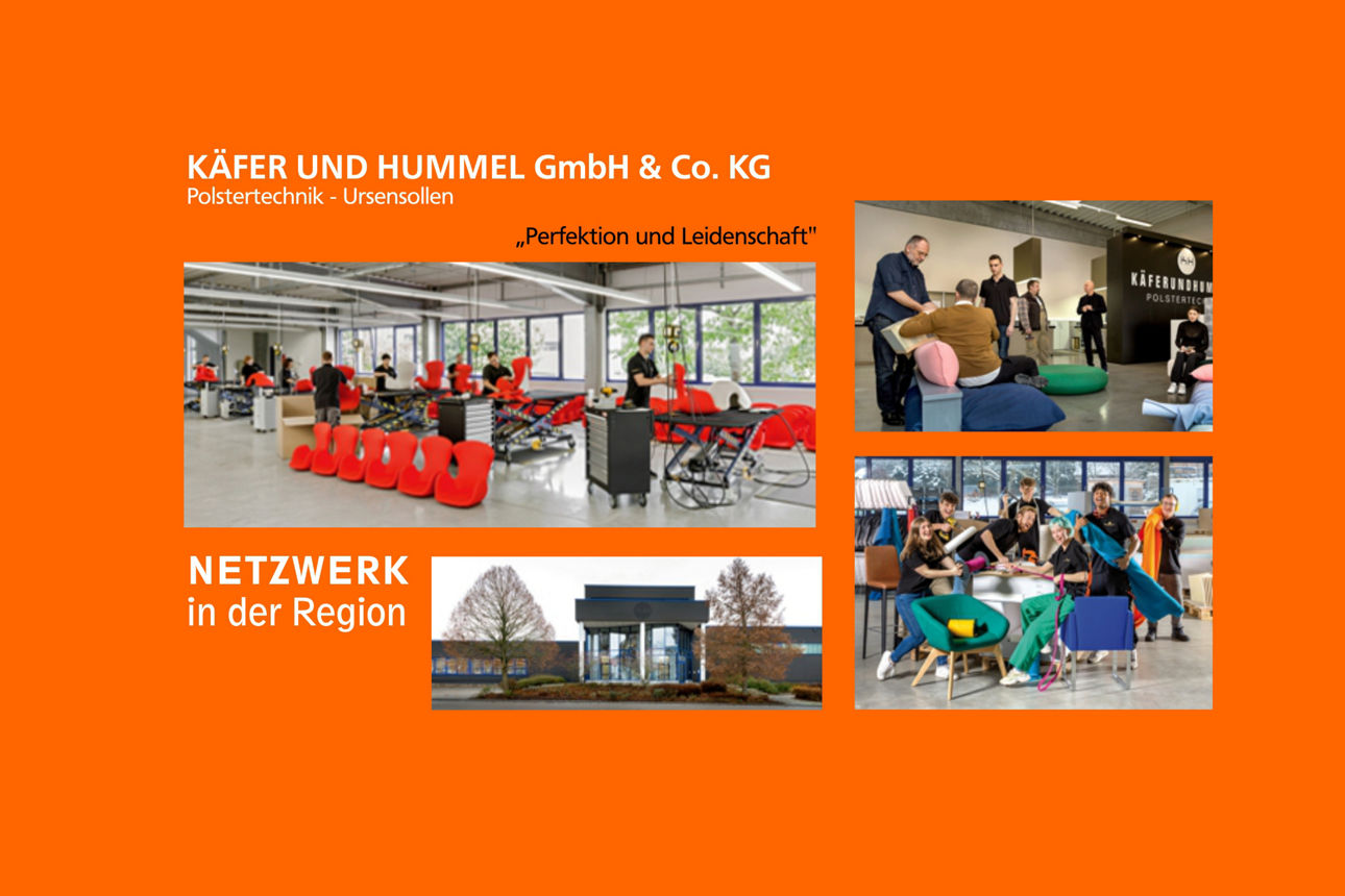 Ein Überblick über die Produktionsstätten und das Team der Käfer und Hummel GmbH & Co. KG.
