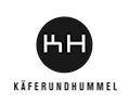 Logo schwarzer Kreis mit "KH" und Untertitel käferundhummel 