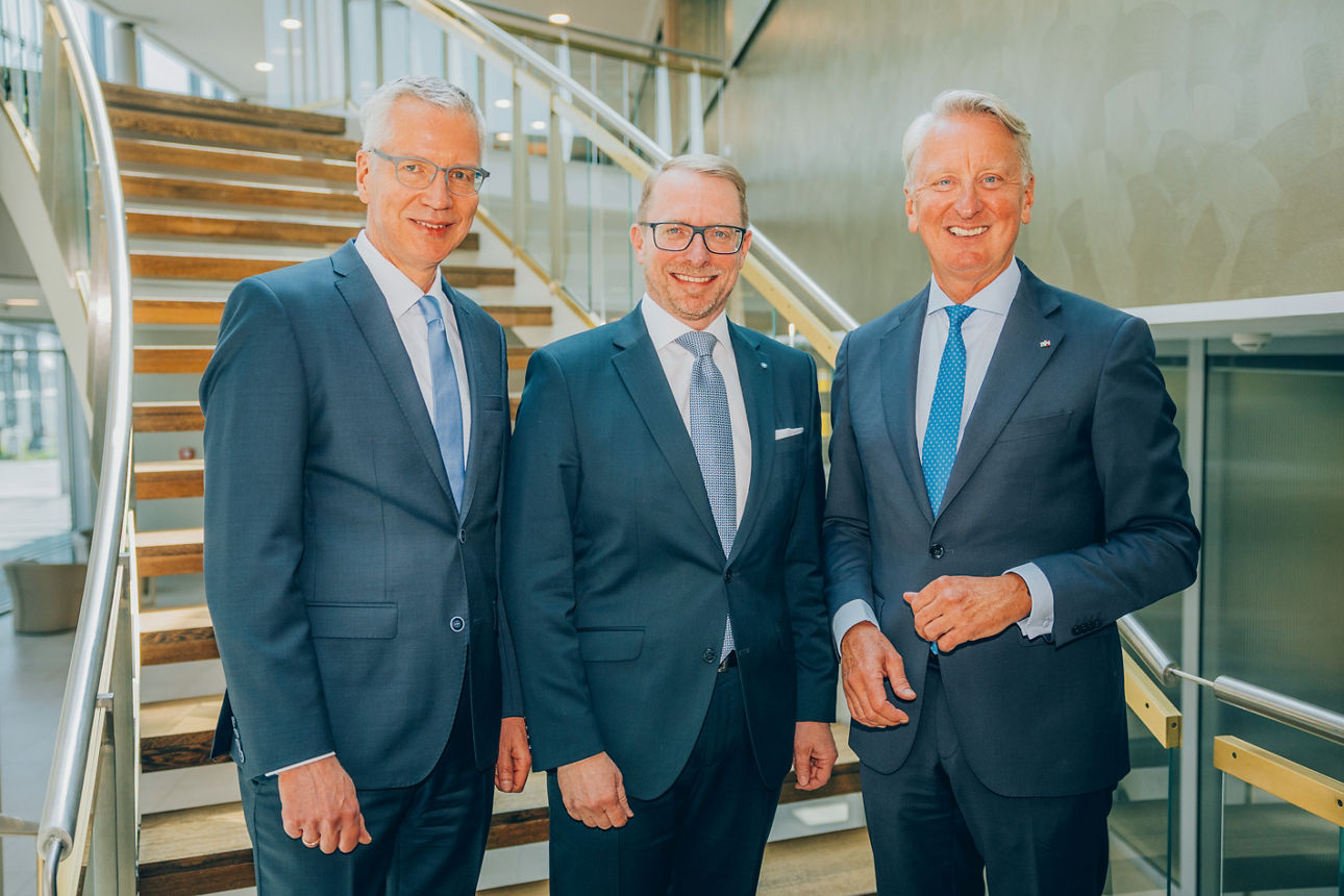 Jörg Moltrecht, Andreas Ermisch, Dr. Ekkehard Thiesler, Copyright: KD-Bank/Dominik Asbach