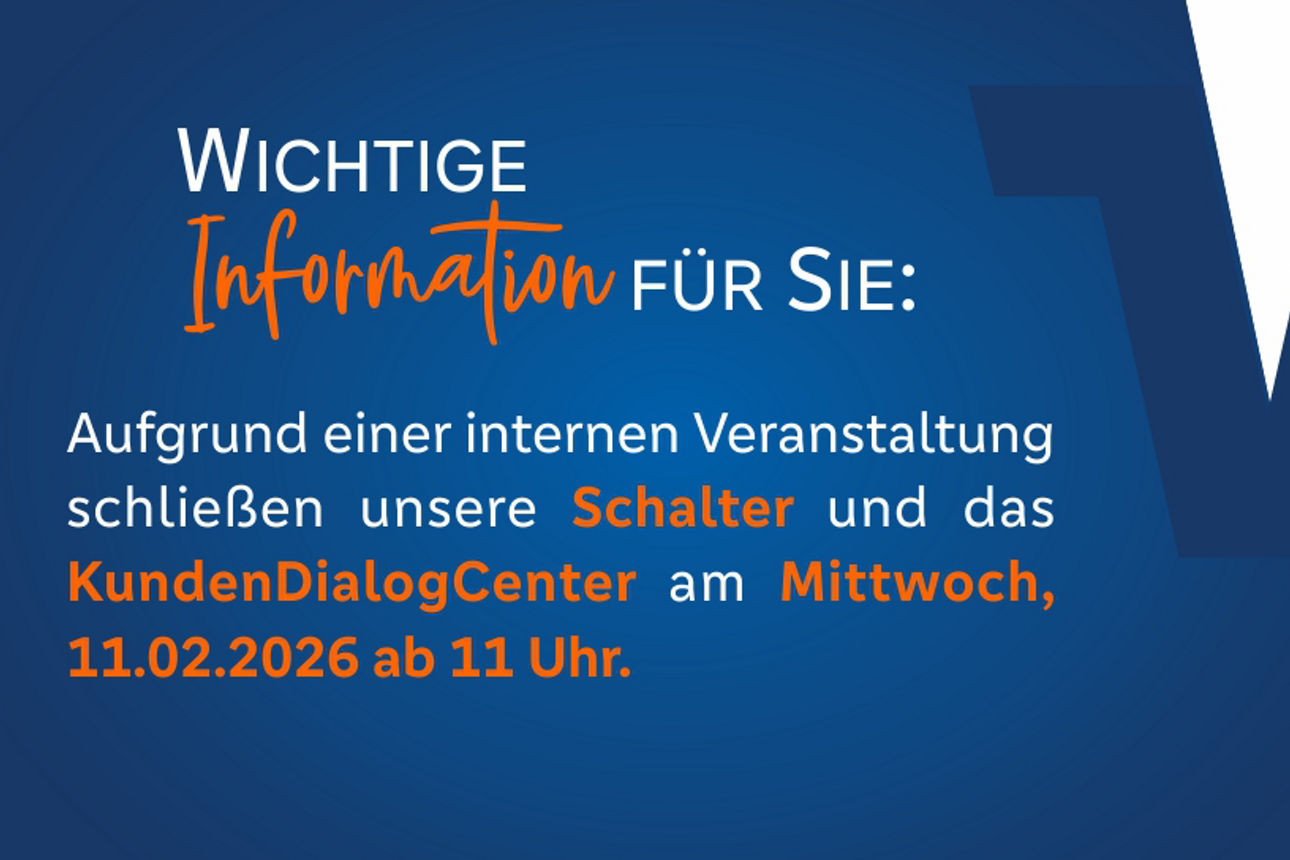 Wichtiger Kundenhinweis