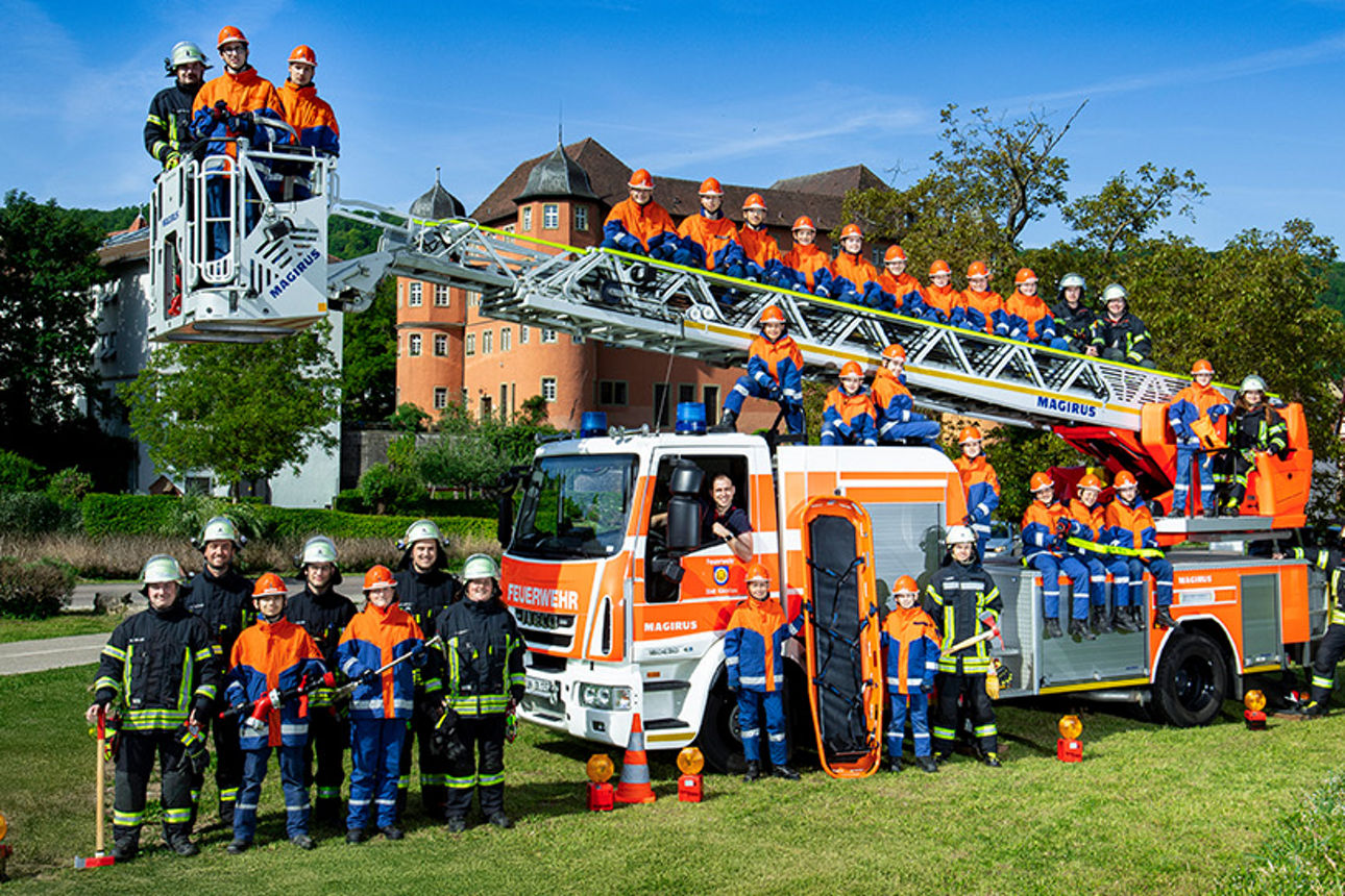 Gruppenfoto der Jugendfeuerwehr Künzelsau