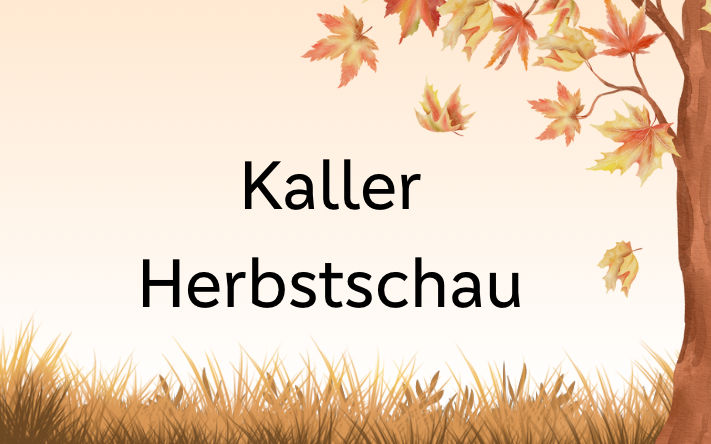 Kaller Herbstschau steht in einem herbstlichen Bild