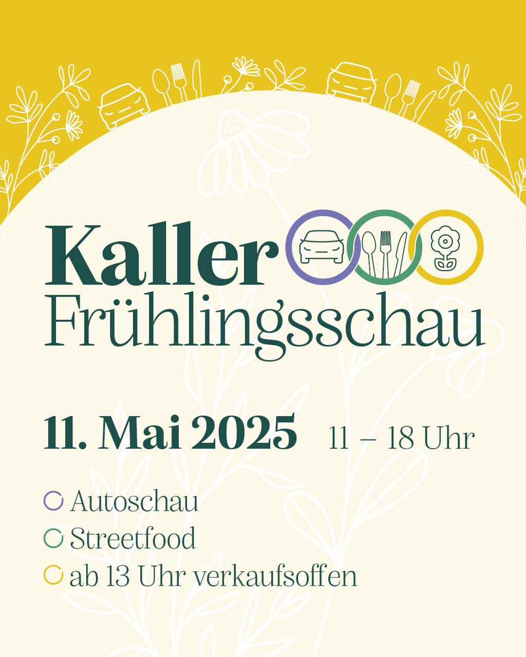 Flyer der Kaller Frühlingsschau