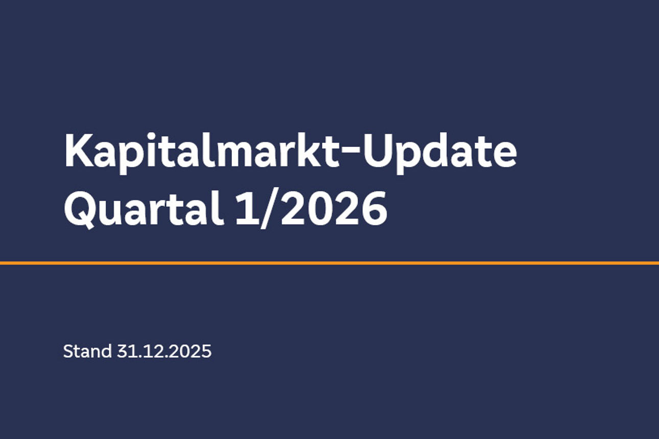 Titelbild: Kapitalmarkt‑Update für Quartal 1/2026. Stand 31.12.2025. Logo des Private Banking Forums