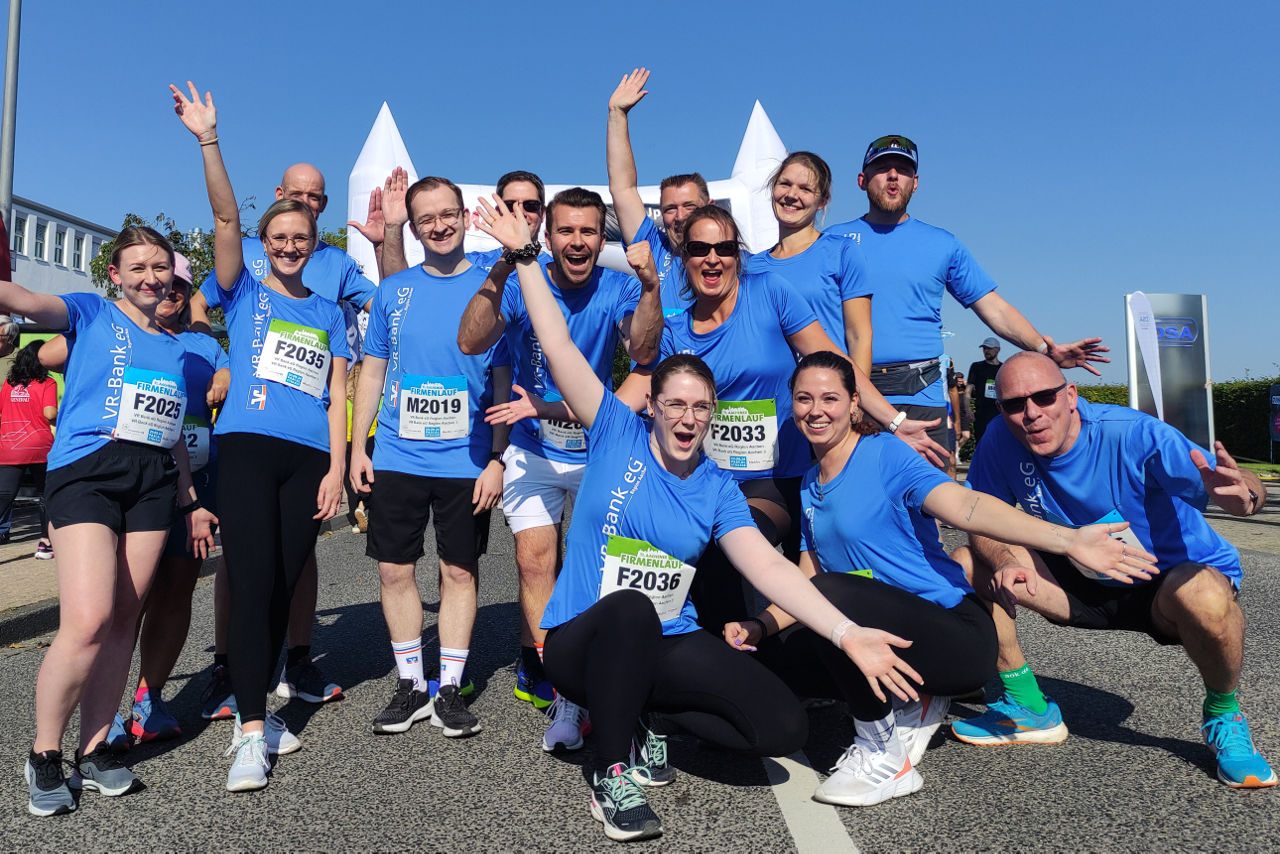 Unsere Mitarbeitende auf dem Firmenlauf Event in Aachen