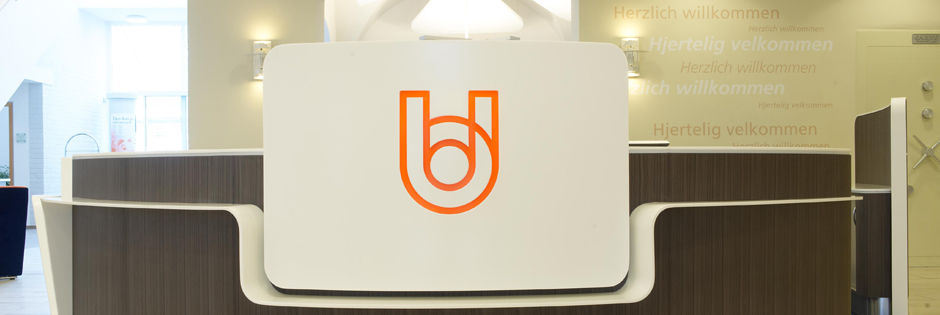 Foto des Eingangsbereichs der Union Bank in Flensburg