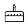 Piktogramm Geburtstagstorte