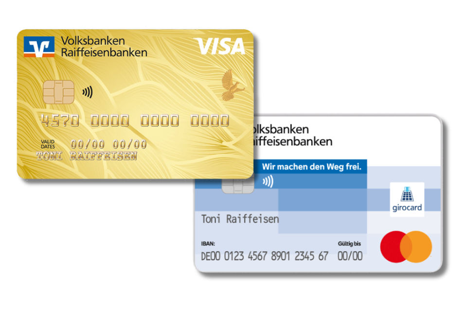 Girocard und Kreditkarten