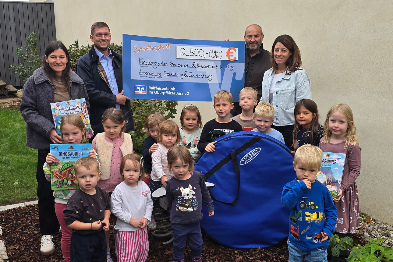 Spendenübergabe Kindergärten Seubersdorf