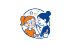 Icon zeigt eine Person beim Kinderschminken