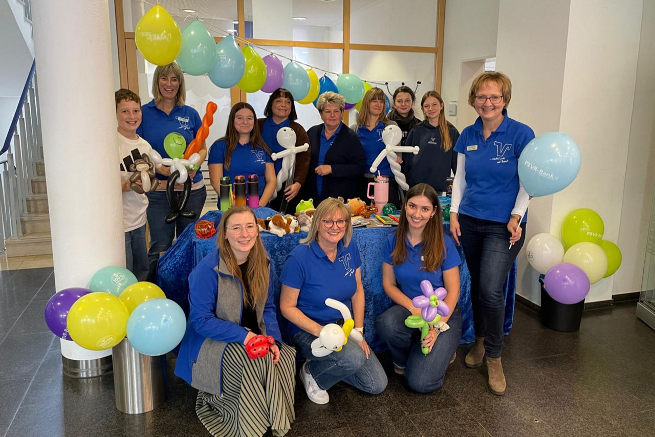 Das VR-Fanmacherteam aus Dießen am Kinderspartag 2025.