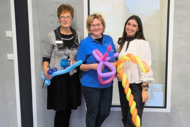 Das VR-Fanmacherteam aus Pflugdorf-Stadl am Kinderspartag 2025.