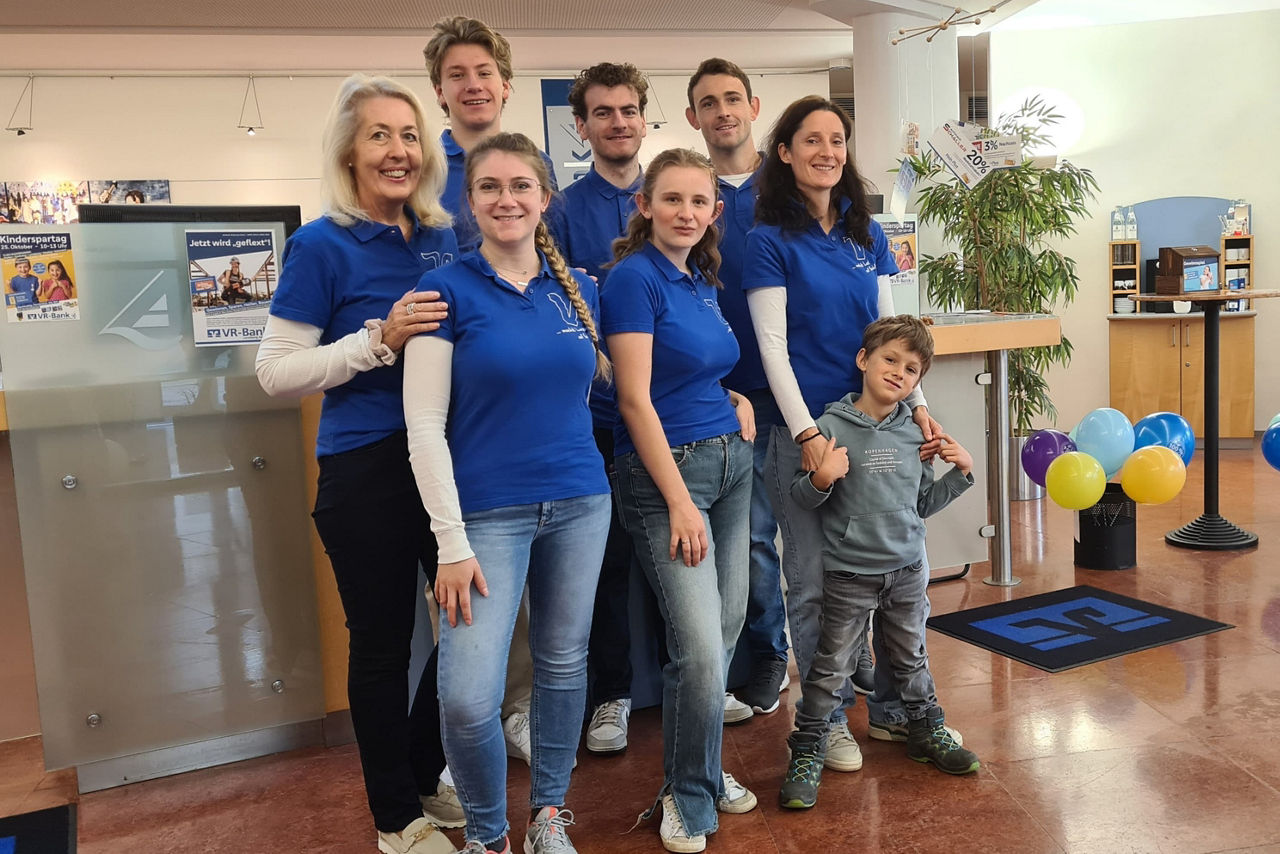 Das VR-Fanmacherteam aus Schondorf am Kinderspartag 2025.