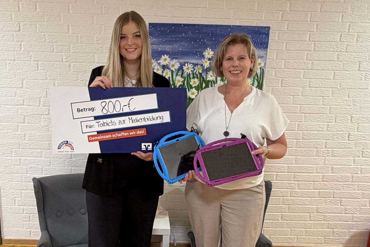 Spendenübergabe mit dem Kath. Kindertagesstätte St. Marien, Löningen