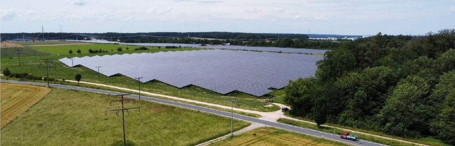 Freiflächen PV Anlage in Oberammersdorf bei Lichtenau