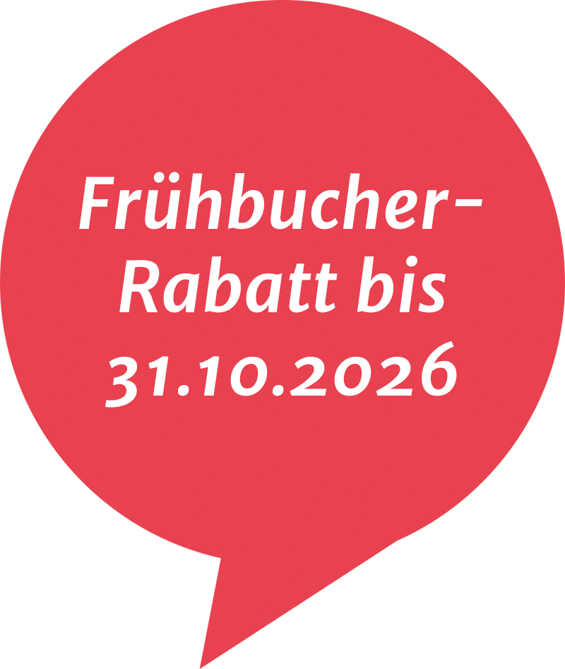 Schriftzug Frühbucherrabatt