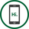 Kontakt Icon umrandet